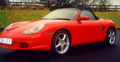 Boxster With Facelift Kit - Passenger Side Angled - New Carrera Wheels