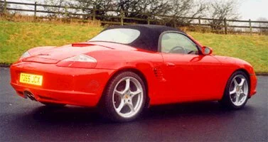 Boxster With Facelift Kit - Drivers Side Angled - New Carrera Wheels